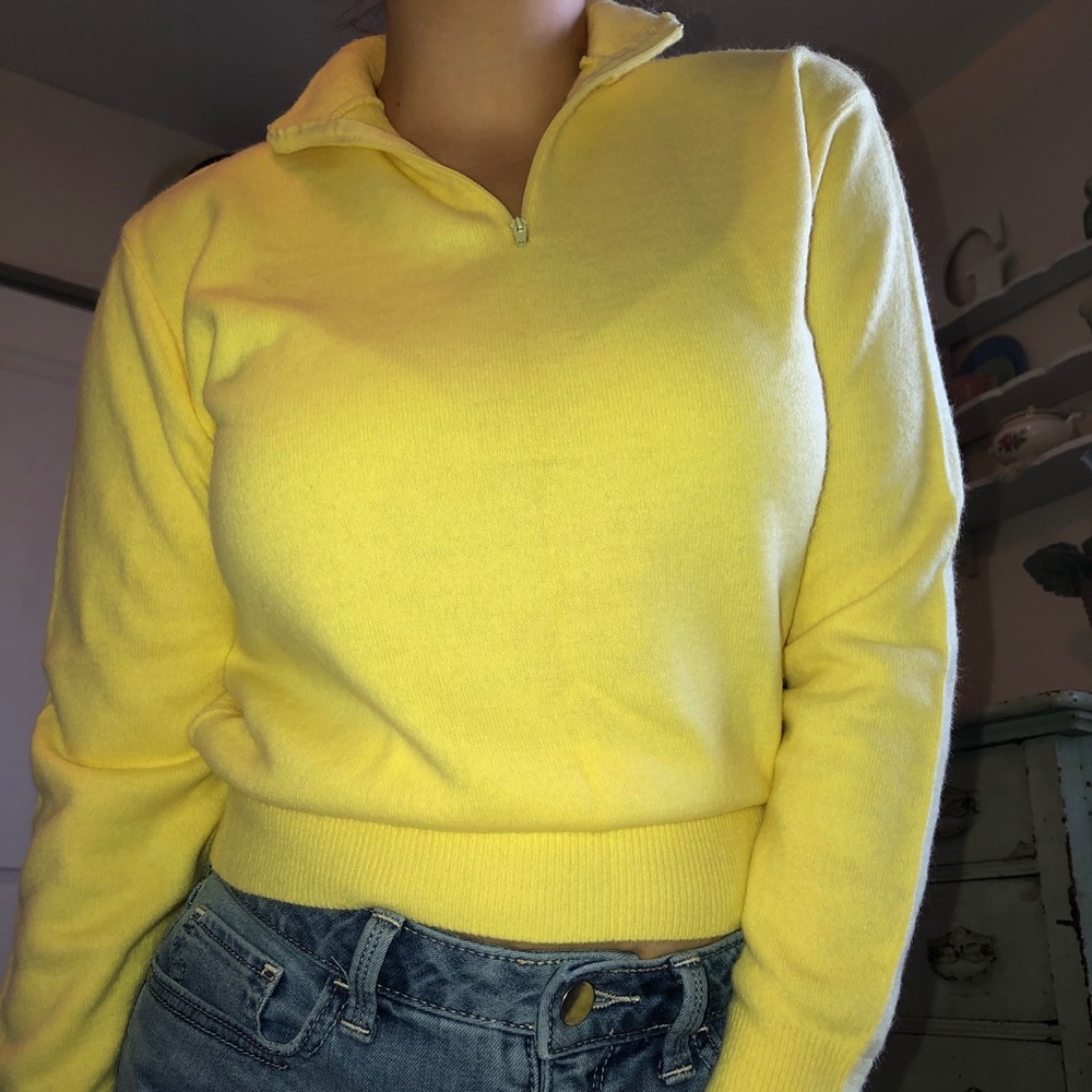 Rare!!!! 50s yellow quarter zip